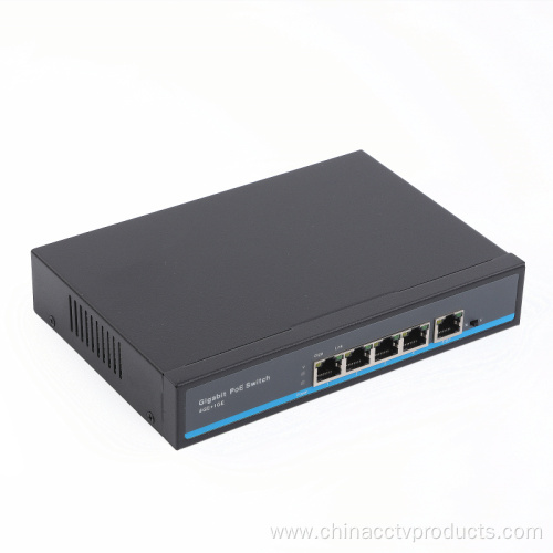 4 Ports Gigabit PoE Switch with AI Function